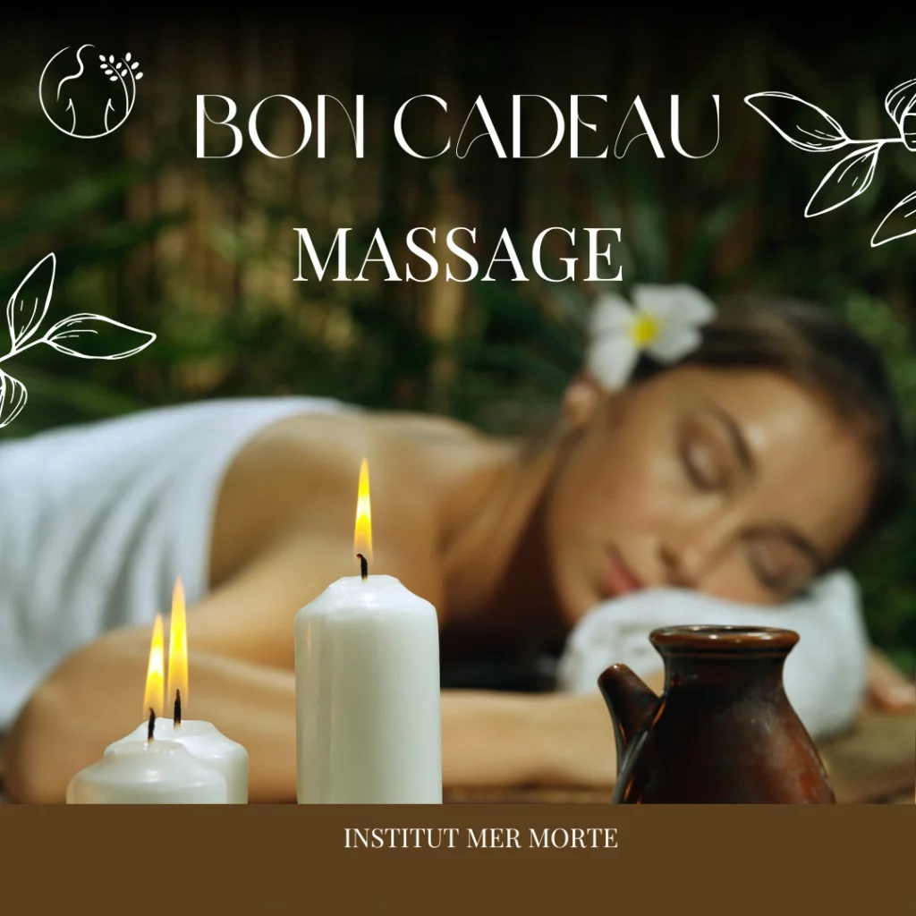 offrir un massage grâce à la carte cadeau Institut Mer Morte
