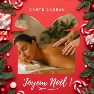 carte cadeau massage Noël 2025